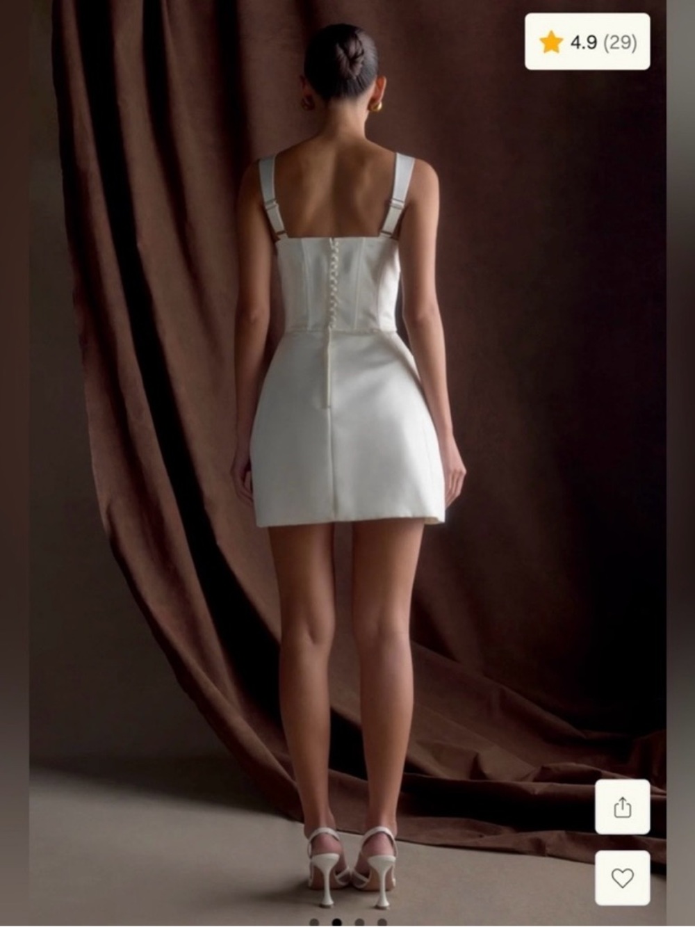 Meshki Isabel Satin Corset Mini Dress - Picture 3 of 4